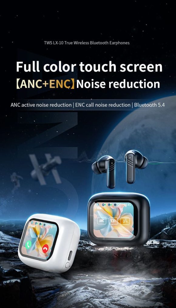 Auriculares inalámbricos M6 con pantalla táctil a Color - Imagen 5