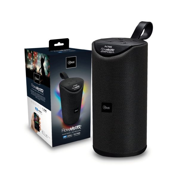 PARLANTE PORTATIL FLOW MASTER 8” NEGRO MLAB