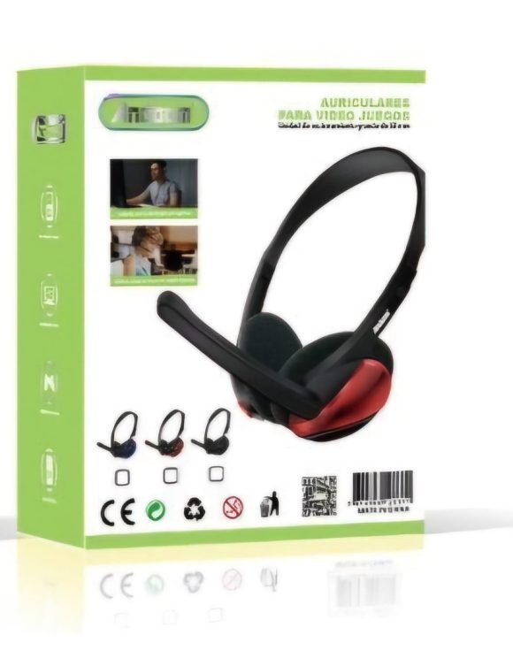 Auriculares Para video Juegos, color Azul, Andoom - Imagen 2