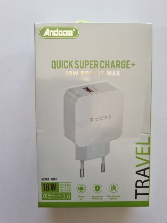 CARGADOR DE PARED, 18W OUTPUT MAX, sin cable