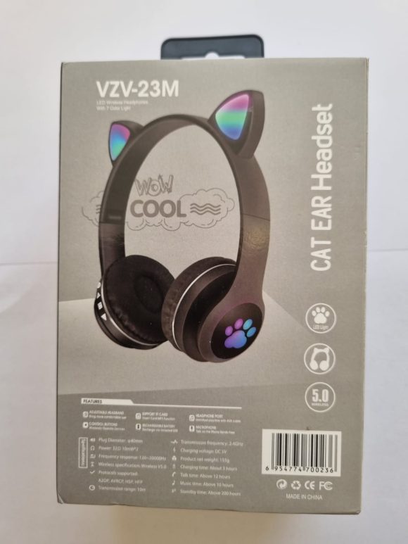 Auriculares grande VZV-23M CAT NEGRO - Imagen 4