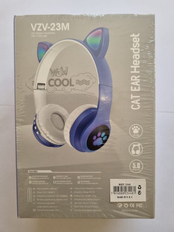 Auriculares grande VZV-23M CAT AZUL - Imagen 4