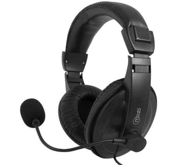 AUDIFONOS TALK HEADSET AJUSTABLES CON MICROFONO INCLUIDO MLAB - Imagen 3