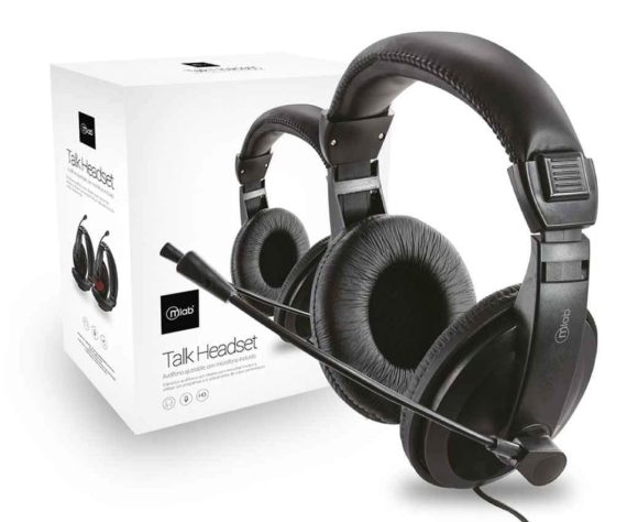 AUDIFONOS TALK HEADSET AJUSTABLES CON MICROFONO INCLUIDO MLAB - Imagen 2
