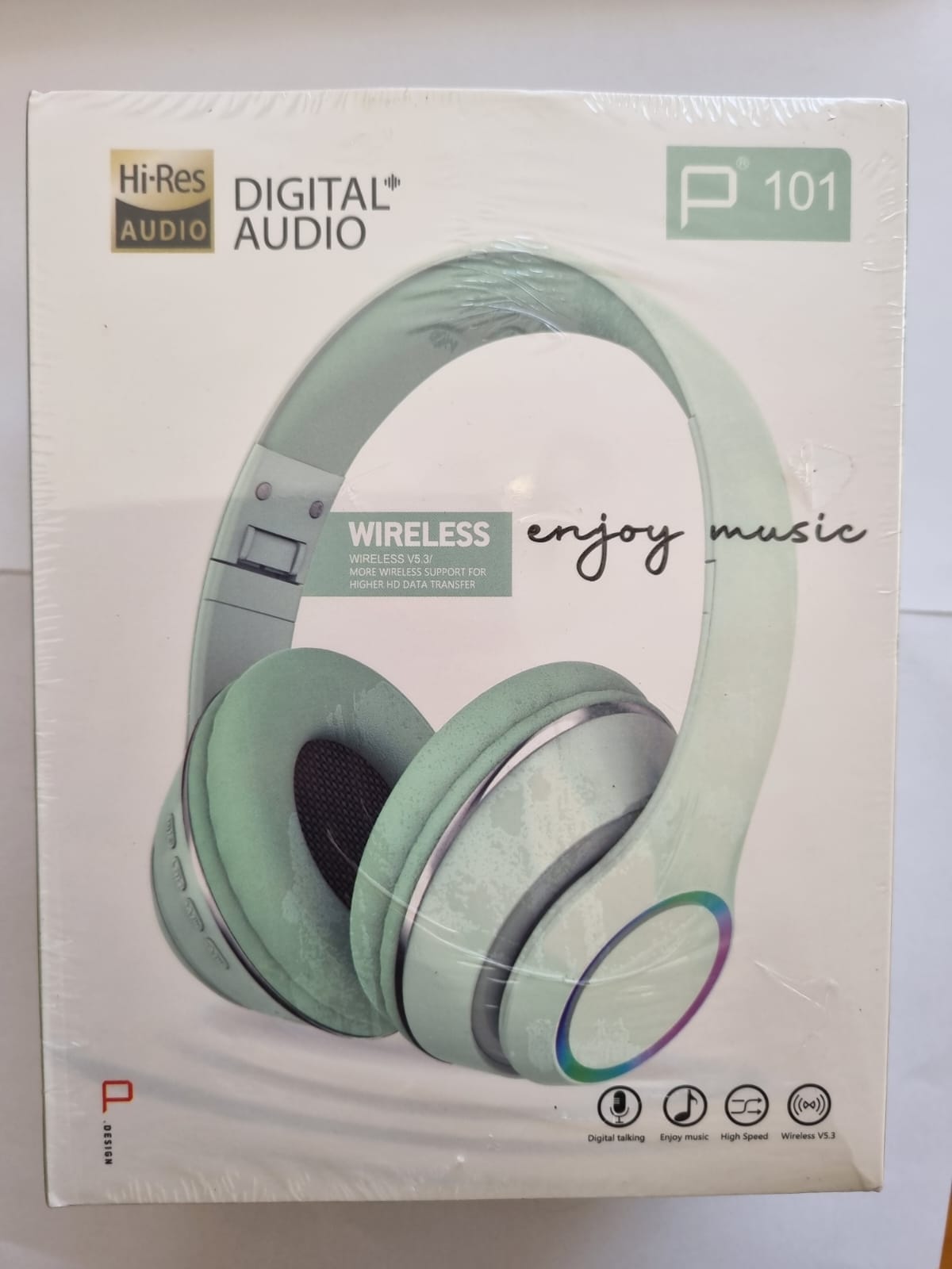 Auriculares grande P101, VERDE